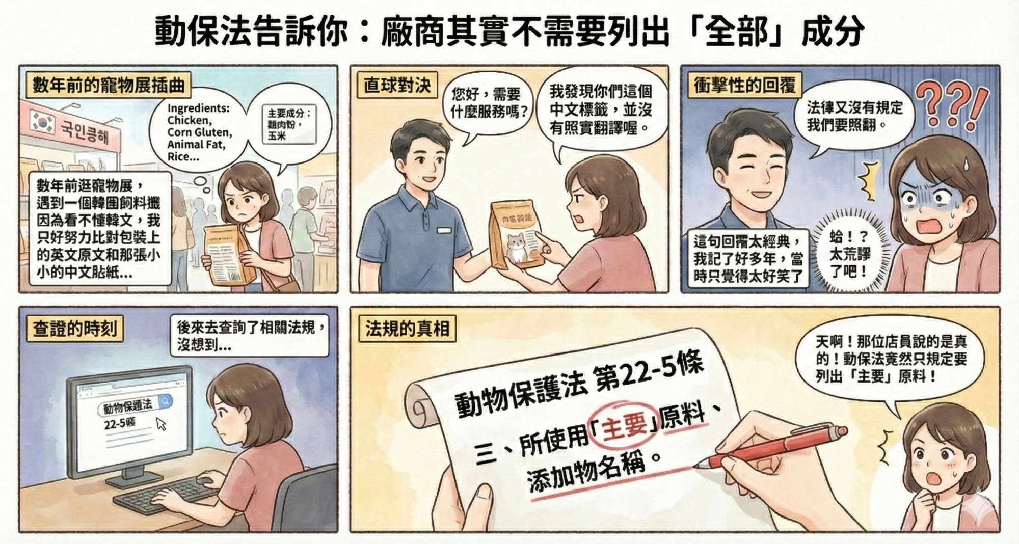 動保法告訴你：廠商其實不需要列出「全部」成分